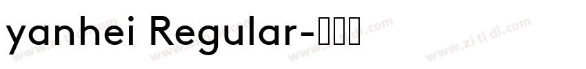 yanhei Regular字体转换